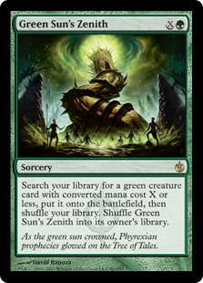 green sun's zenith